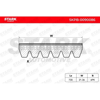 V-Ribbed Belt Stark SKPB-0090086 SKPB-0090086 - photo 4