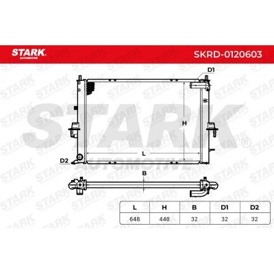 Radiator, Engine Cooling Stark SKRD-0120603 SKRD-0120603 - photo 8