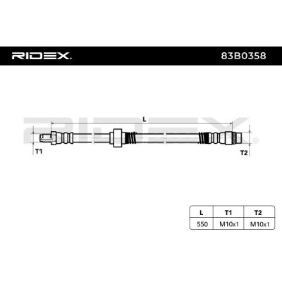 Brake Hose RIDEX 83B0358 83B0358 - photo 3