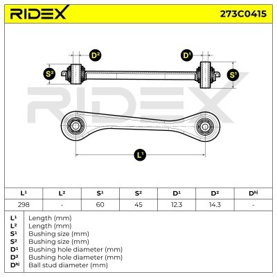 Control Arm RIDEX 273C0415 273C0415 - photo 5