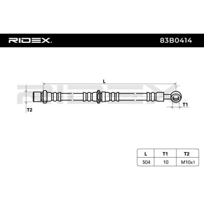 Brake Hose RIDEX 83B0414 83B0414 - photo 3