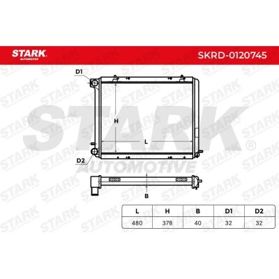 Radiator, Engine Cooling Stark SKRD-0120745 SKRD-0120745 - photo 5