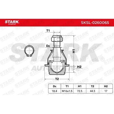 Ball Joint Stark SKSL-0260065 SKSL-0260065 - photo 8