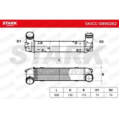 Intercooler, Charger Stark SKICC-0890262 SKICC-0890262 - photo 6