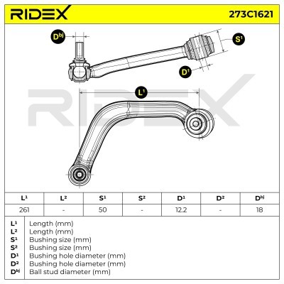 Control Arm RIDEX 273C1621 273C1621 - photo 7