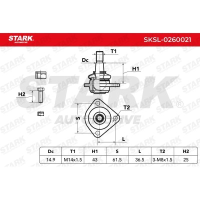 Ball Joint Stark SKSL-0260021 SKSL-0260021 - photo 3