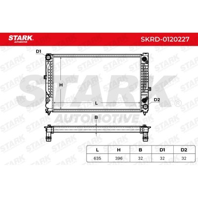 Radiator, Engine Cooling Stark SKRD-0120227 SKRD-0120227 - photo 9