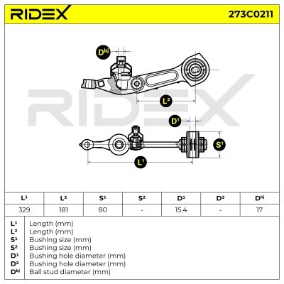 Control Arm RIDEX 273C0211 273C0211 - photo 4