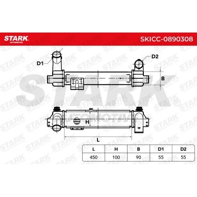Intercooler, Charger Stark SKICC-0890308 SKICC-0890308 - photo 7