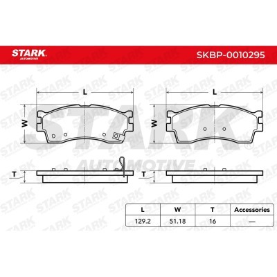 Brake Pads Set Stark SKBP-0010295 SKBP-0010295 - photo 3