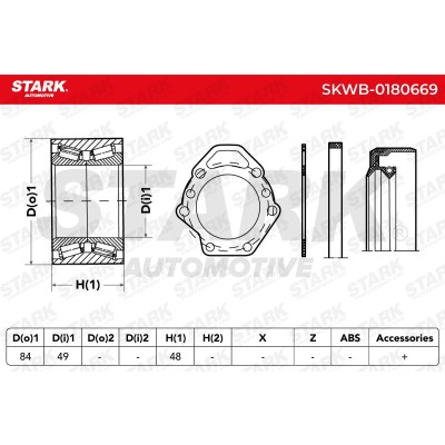Wheel Bearing Stark SKWB-0180669 SKWB-0180669 - photo 3