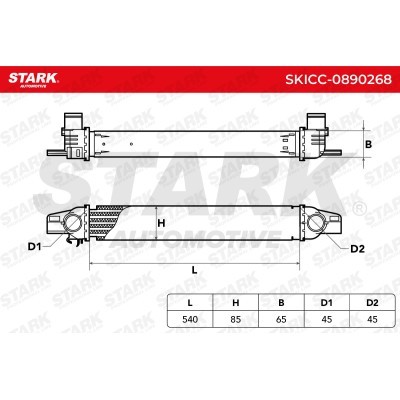Intercooler, Charger Stark SKICC-0890268 SKICC-0890268 - photo 7