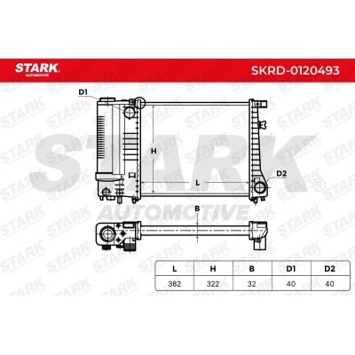 Radiator, Engine Cooling Stark SKRD-0120493 SKRD-0120493 - photo 5