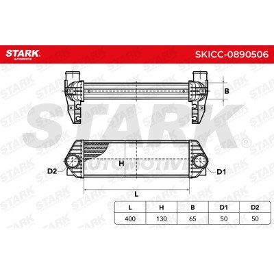 Intercooler, Charger Stark SKICC-0890506 SKICC-0890506 - photo 7