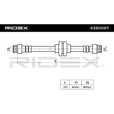 Brake Hose RIDEX 83B0067 83B0067 - photo 4