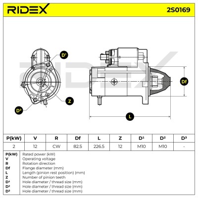 Starter RIDEX 2S0169 2S0169 - photo 7