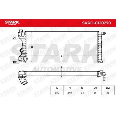 Radiator, Engine Cooling Stark SKRD-0120270 SKRD-0120270 - photo 4