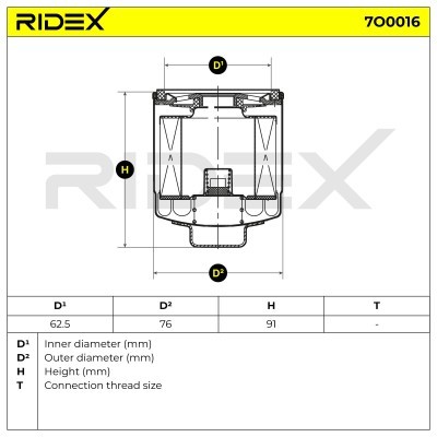Oil Filter RIDEX 7O0016 7O0016 - photo 6
