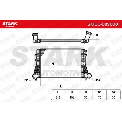 Intercooler, Charger Stark SKICC-0890001 SKICC-0890001 - photo 7