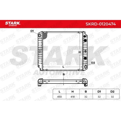 Radiator, Engine Cooling Stark SKRD-0120474 SKRD-0120474 - photo 5