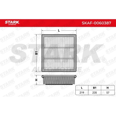 Air Filter Stark SKAF-0060387 SKAF-0060387 - photo 3