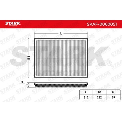 Air Filter Stark SKAF-0060051 SKAF-0060051 - photo 3