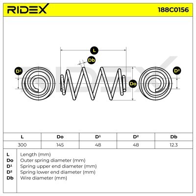 Suspension Spring RIDEX 188C0156 188C0156 - photo 5