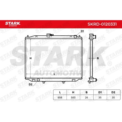 Radiator, Engine Cooling Stark SKRD-0120331 SKRD-0120331 - photo 5