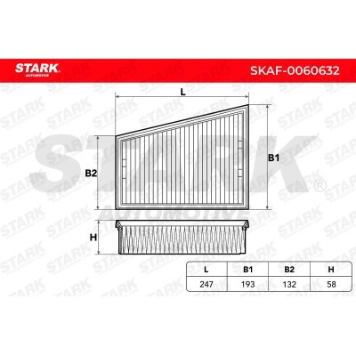 Air Filter Stark SKAF-0060632 SKAF-0060632 - photo 6