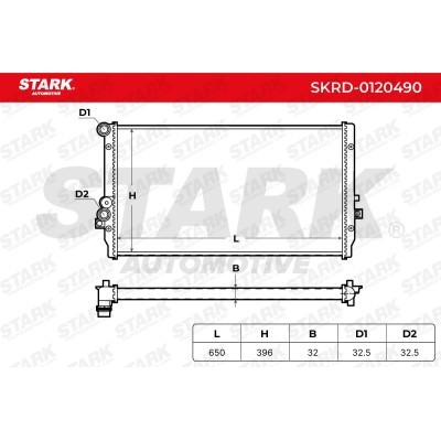 Radiator, Engine Cooling Stark SKRD-0120490 SKRD-0120490 - photo 4