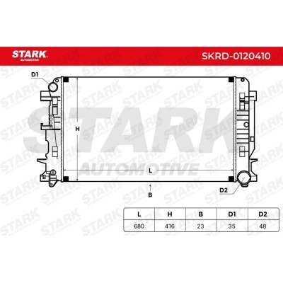 Radiator, Engine Cooling Stark SKRD-0120410 SKRD-0120410 - photo 3