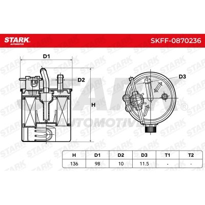 Fuel Filter Stark SKFF-0870236 SKFF-0870236 - photo 6