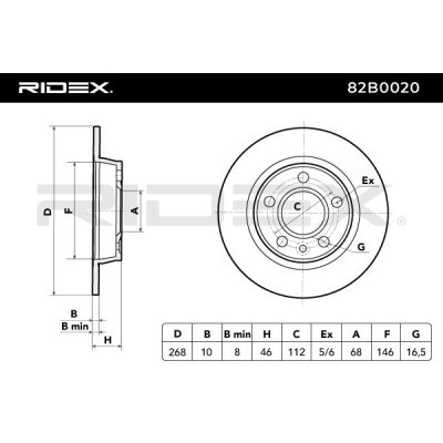 Brake Disc RIDEX 82B0020 82B0020 - photo 7