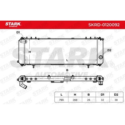 Radiator, Engine Cooling Stark SKRD-0120092 SKRD-0120092 - photo 5