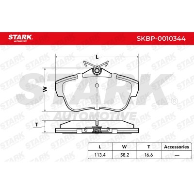 Brake Pads Set Stark SKBP-0010344 SKBP-0010344 - photo 4