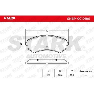 Brake Pads Set Stark SKBP-0010186 SKBP-0010186 - photo 3