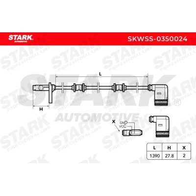 ABS Sensor Stark SKWSS-0350024 SKWSS-0350024 - photo 2
