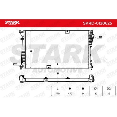 Radiator, Engine Cooling Stark SKRD-0120625 SKRD-0120625 - photo 5