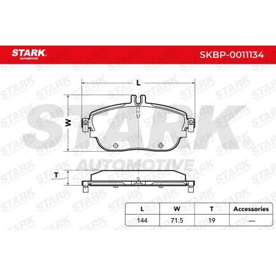 Brake Pads Set Stark SKBP-0011134 SKBP-0011134 - photo 3