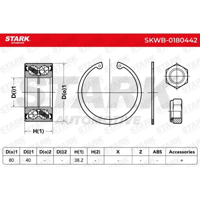 Wheel Bearing Stark SKWB-0180442 SKWB-0180442 - photo 3