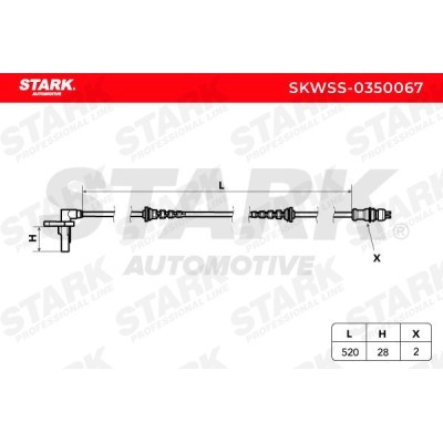 ABS Sensor Stark SKWSS-0350067 SKWSS-0350067 - photo 7