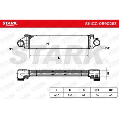 Intercooler, Charger Stark SKICC-0890263 SKICC-0890263 - photo 6