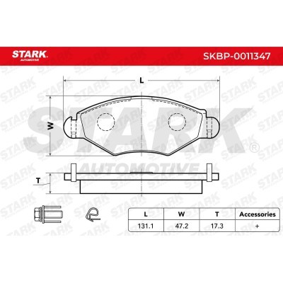 Brake Pads Set Stark SKBP-0011347 SKBP-0011347 - photo 3
