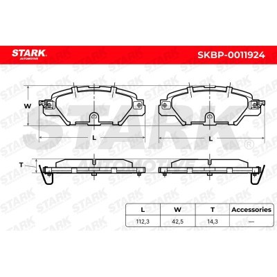 Brake Pads Set Stark SKBP-0011924 SKBP-0011924 - photo 5
