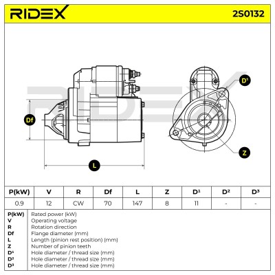 Starter RIDEX 2S0132 2S0132 - photo 6