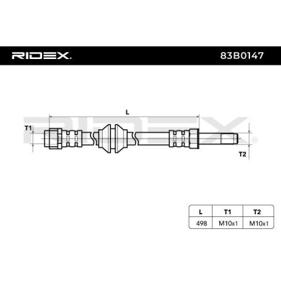 Brake Hose RIDEX 83B0147 83B0147 - photo 8