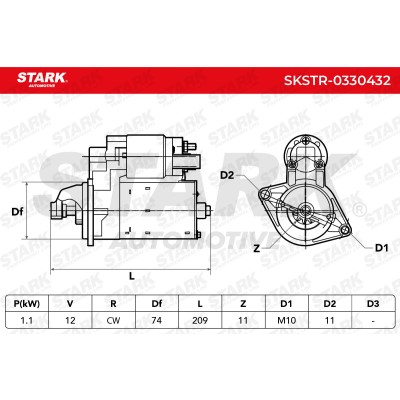 Starter Stark SKSTR-0330432 SKSTR-0330432 - photo 6