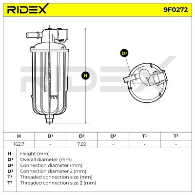 Fuel Filter RIDEX 9F0272 9F0272 - photo 6