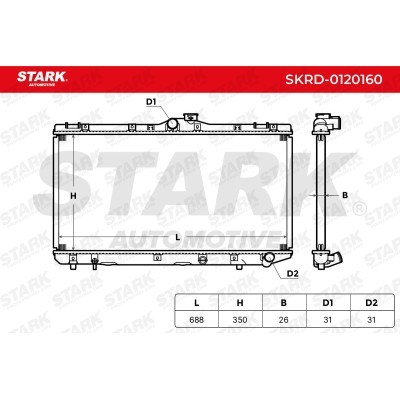 Radiator, Engine Cooling Stark SKRD-0120160 SKRD-0120160 - photo 6