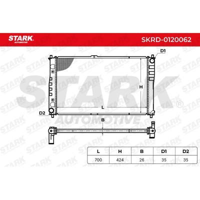 Radiator, Engine Cooling Stark SKRD-0120062 SKRD-0120062 - photo 7